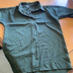 Olive green shirt/blouse